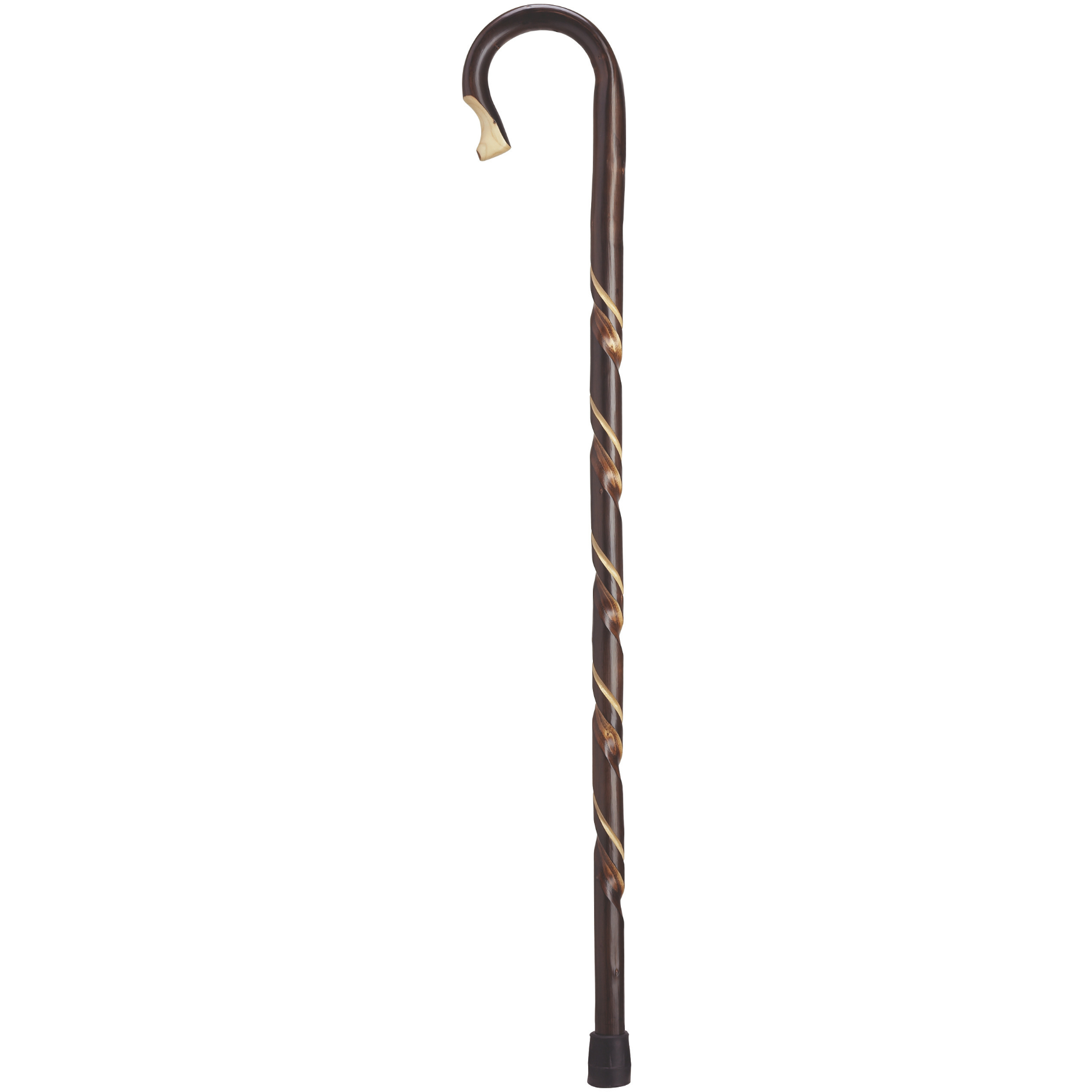 Hand Carved Spiral Shepherd Crook