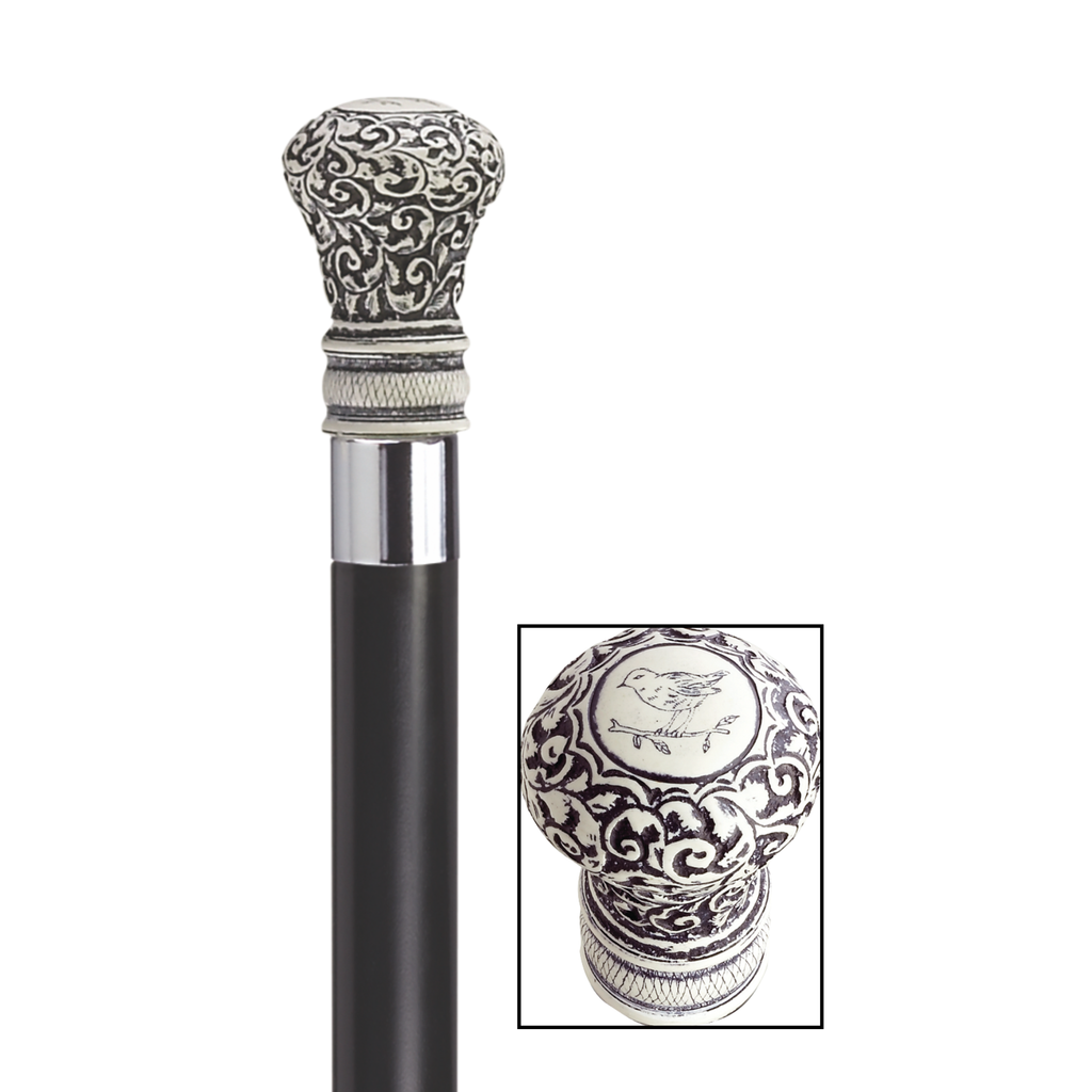 Scrimshaw Regency Walking Stick