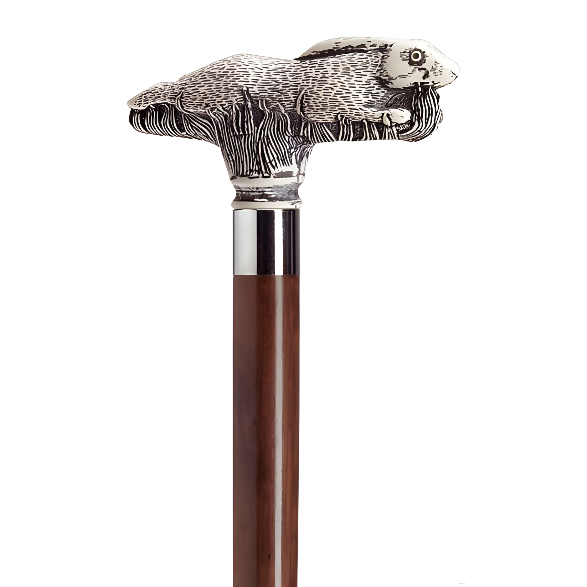 Scrimshaw Running Rabbit Walking Cane