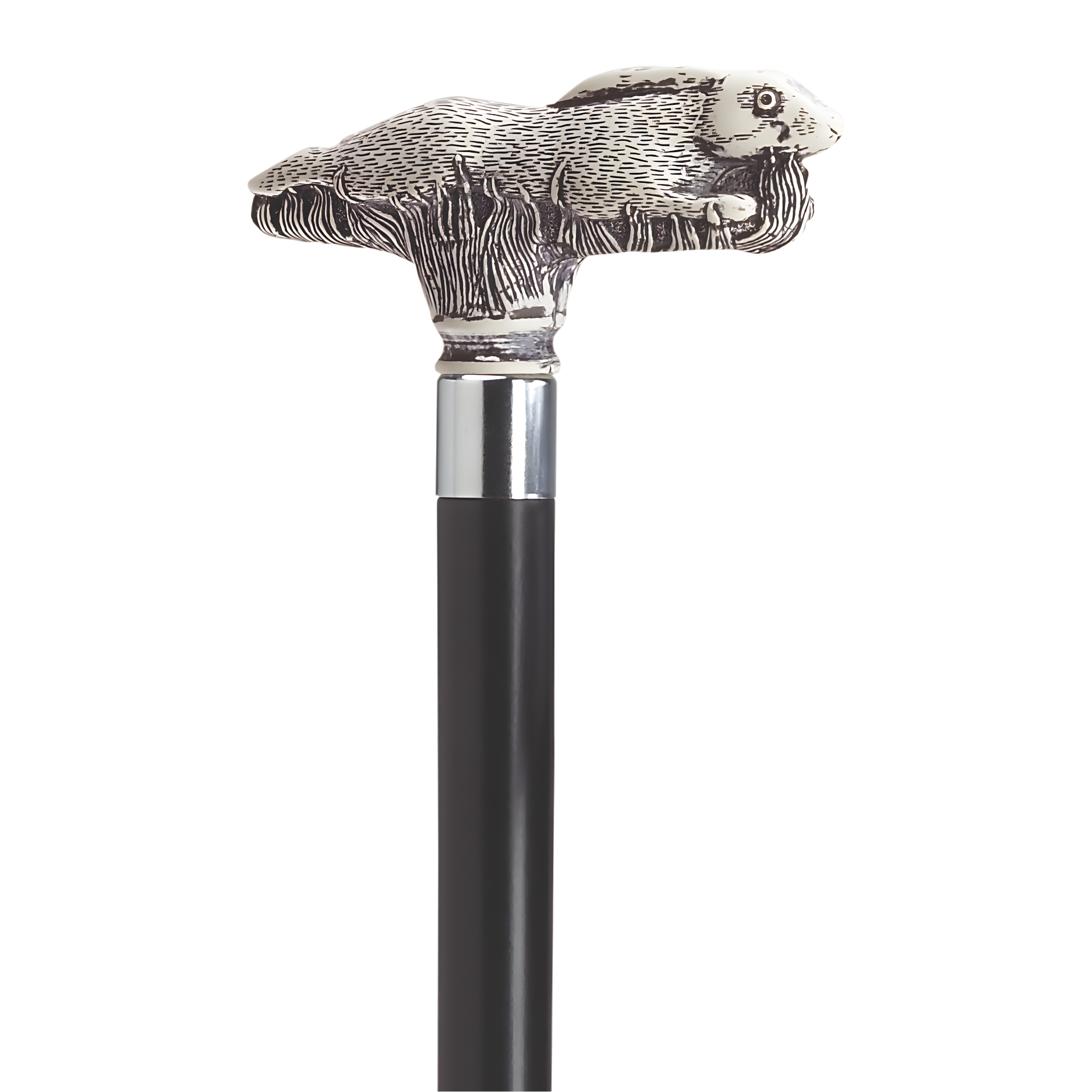 Scrimshaw Running Rabbit Walking Cane
