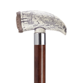 Scrimshaw Whale Tooth Walking Cane
