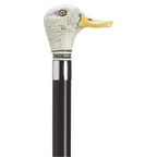 Scrimshaw Duck Walking Stick