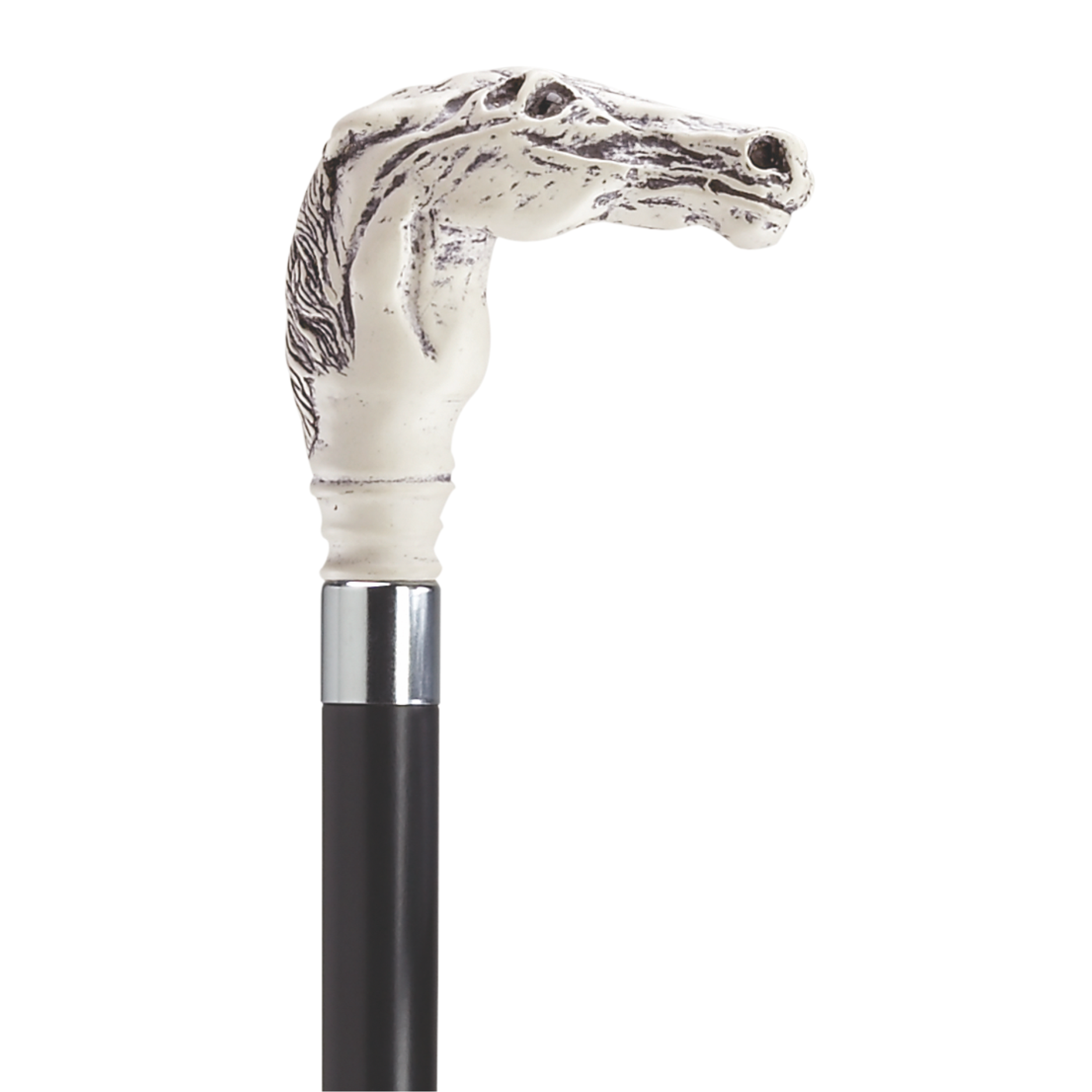 Scrimshaw Racehorse Walking Cane