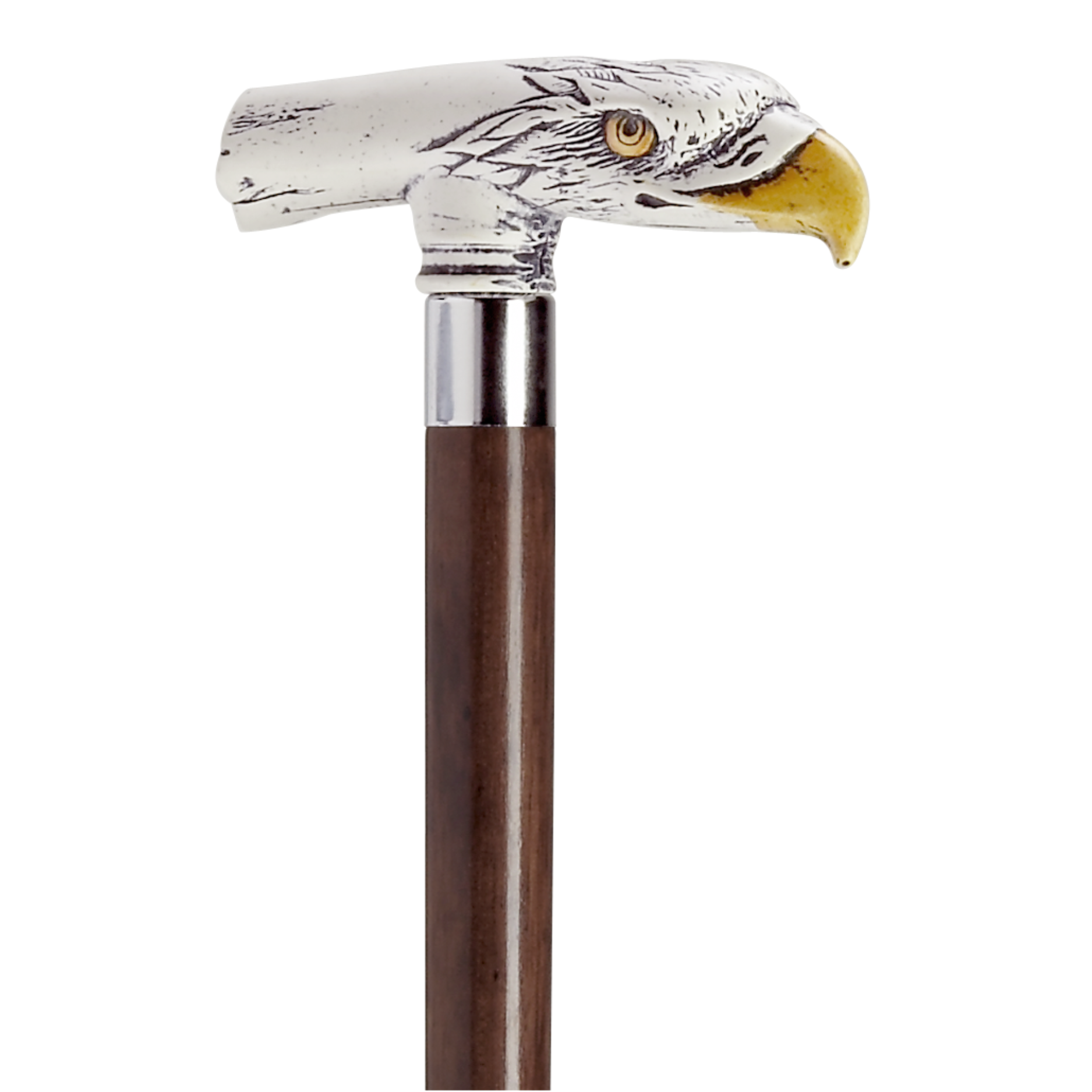 Scrimshaw Eagle Head Walking Stick