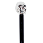 Gothic Silver Skull Cane