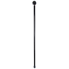 Eerie Yellow-Eyed Skull Walking Cane, 36” Black Maple Shaft