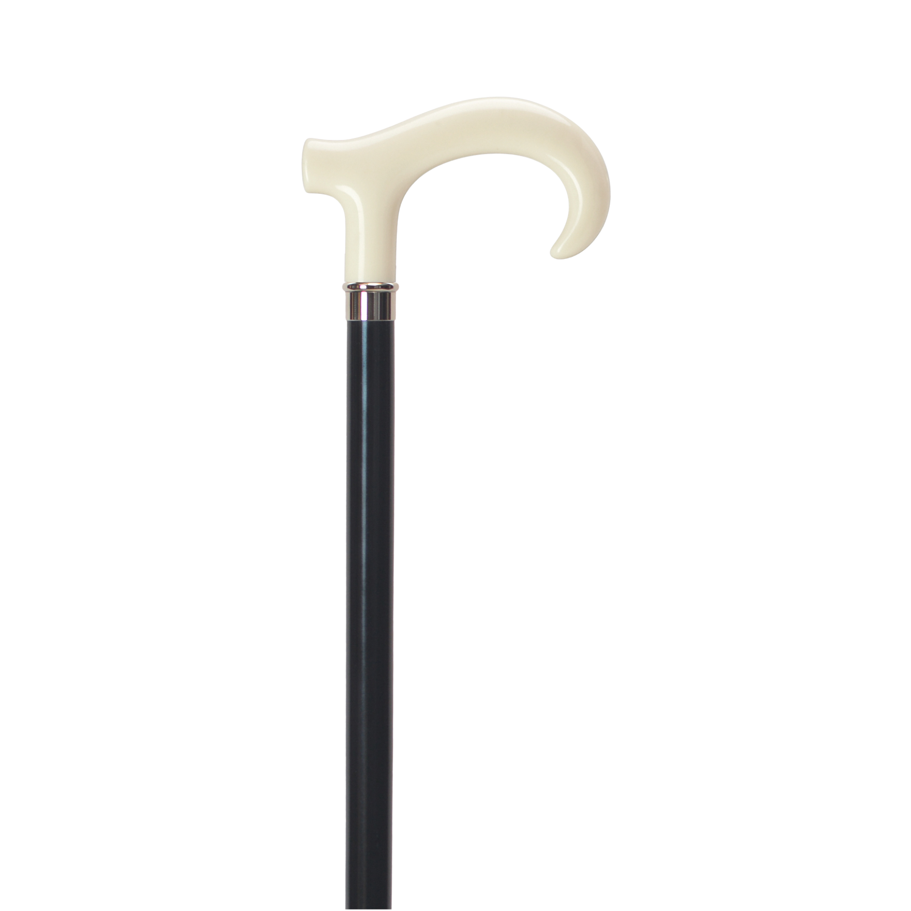 Stylish Italian Derby Cane: Impact-Resistant Handle & Hardwood Shaft