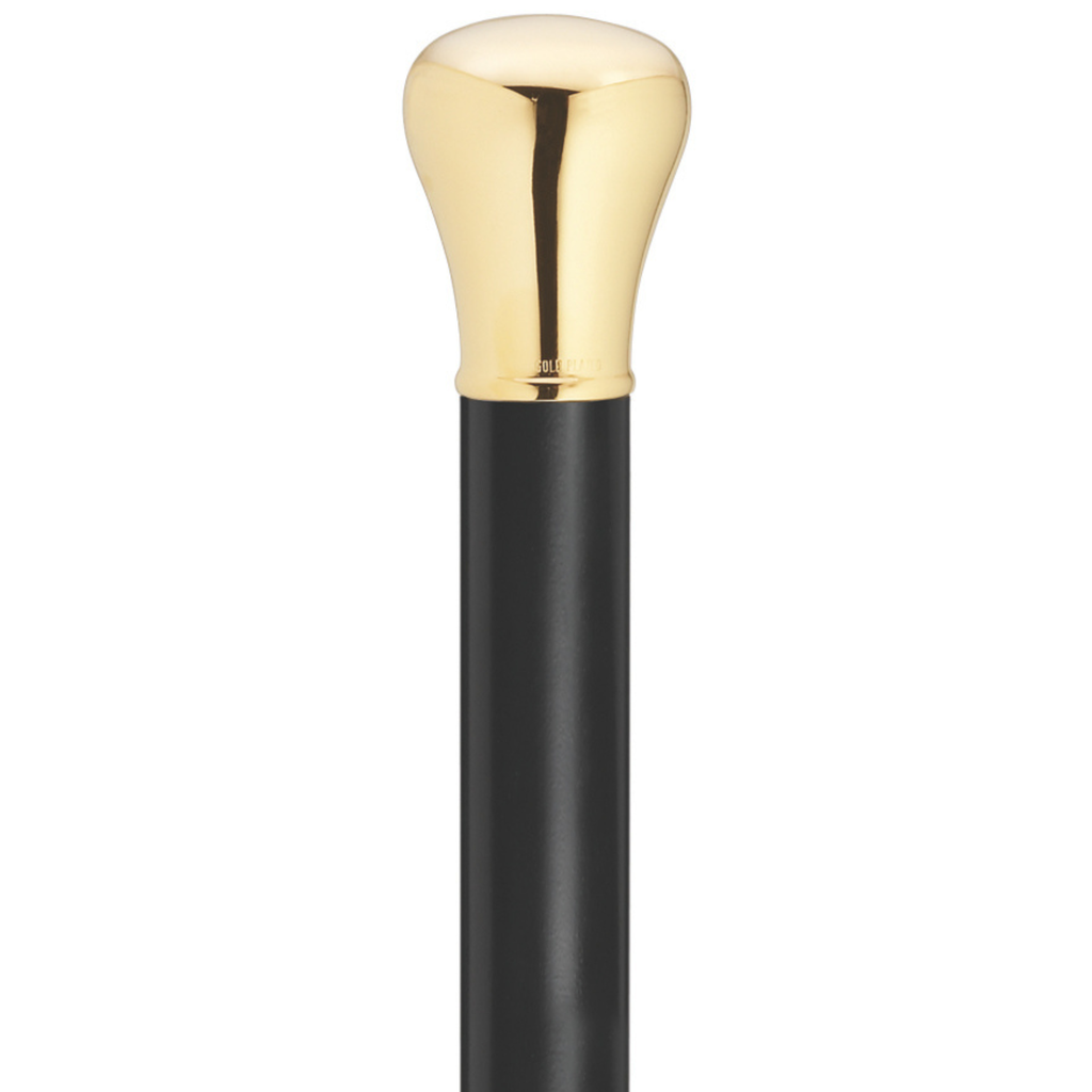 Men's 14K Gold Plate Walking Stick