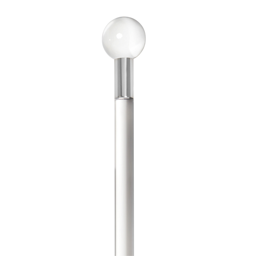 Clear Lucite Ball Knob Handle