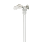 Left-Handed Acrylic Palm Grip Walking Cane - Elegant & Comfortable