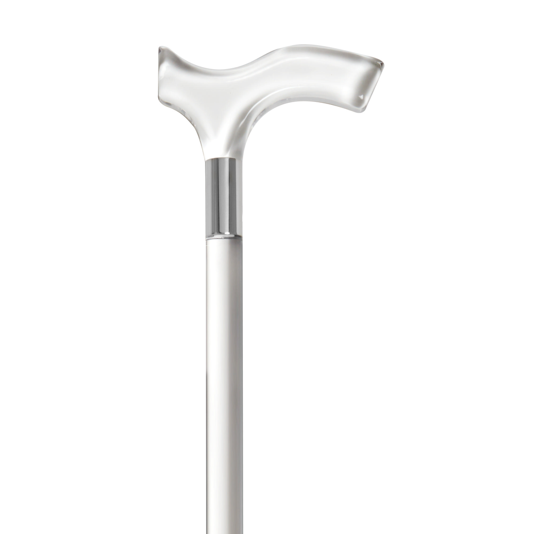 Elegant Ladies Clear Acrylic Derby Cane - 36 Stylish Support Accessory