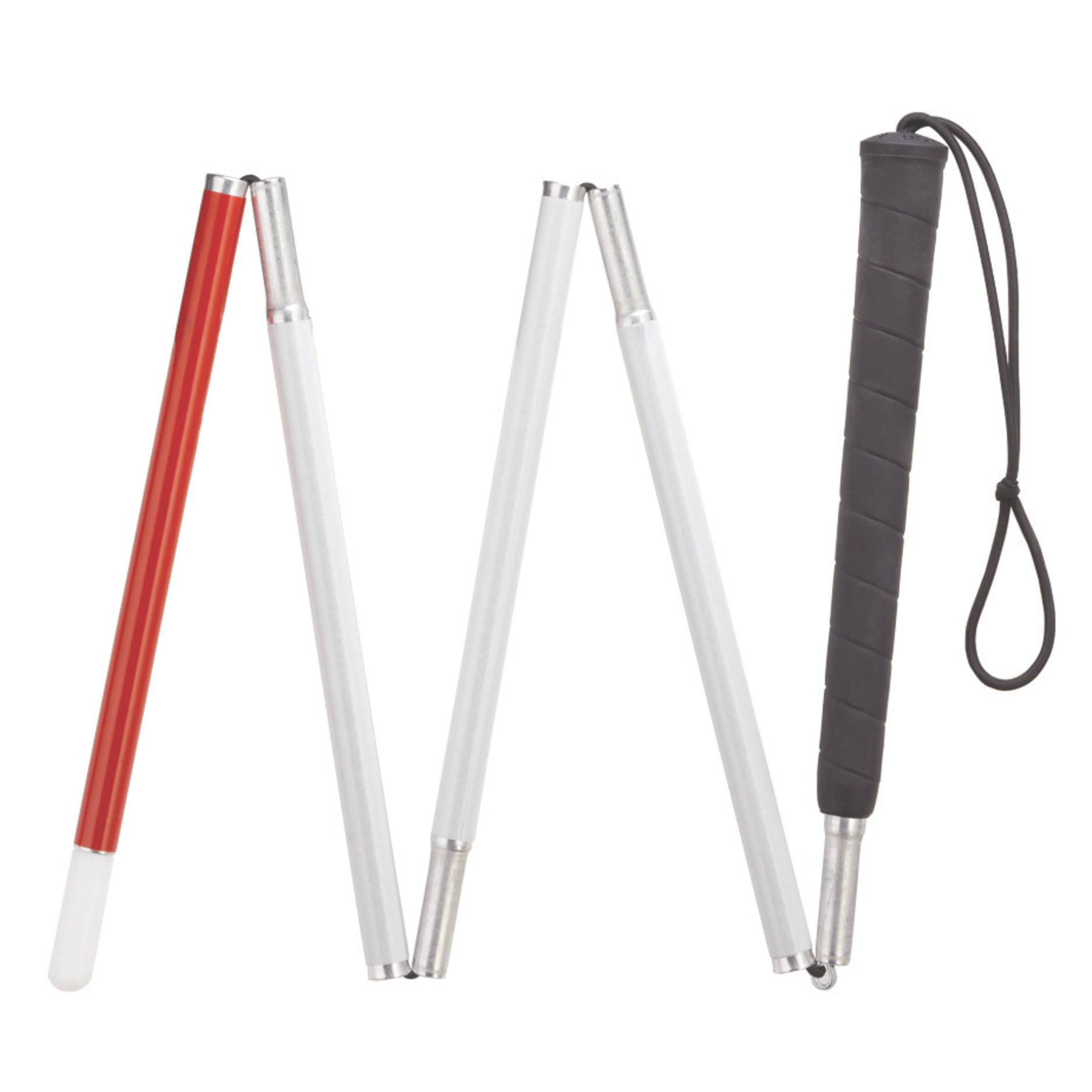 Visually Impaired Six Section Folding Cane-52"