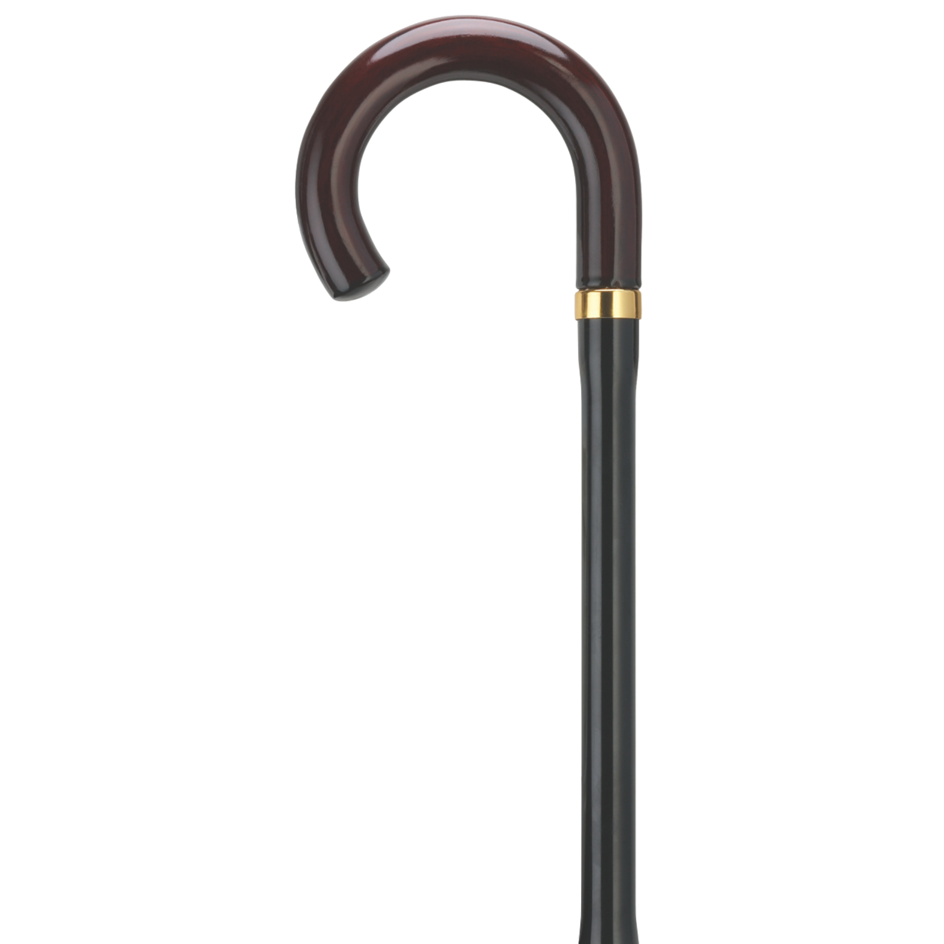 Crook Handle Adjustable Folding Cane