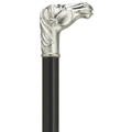 Horse Head Walking Stick - Silver