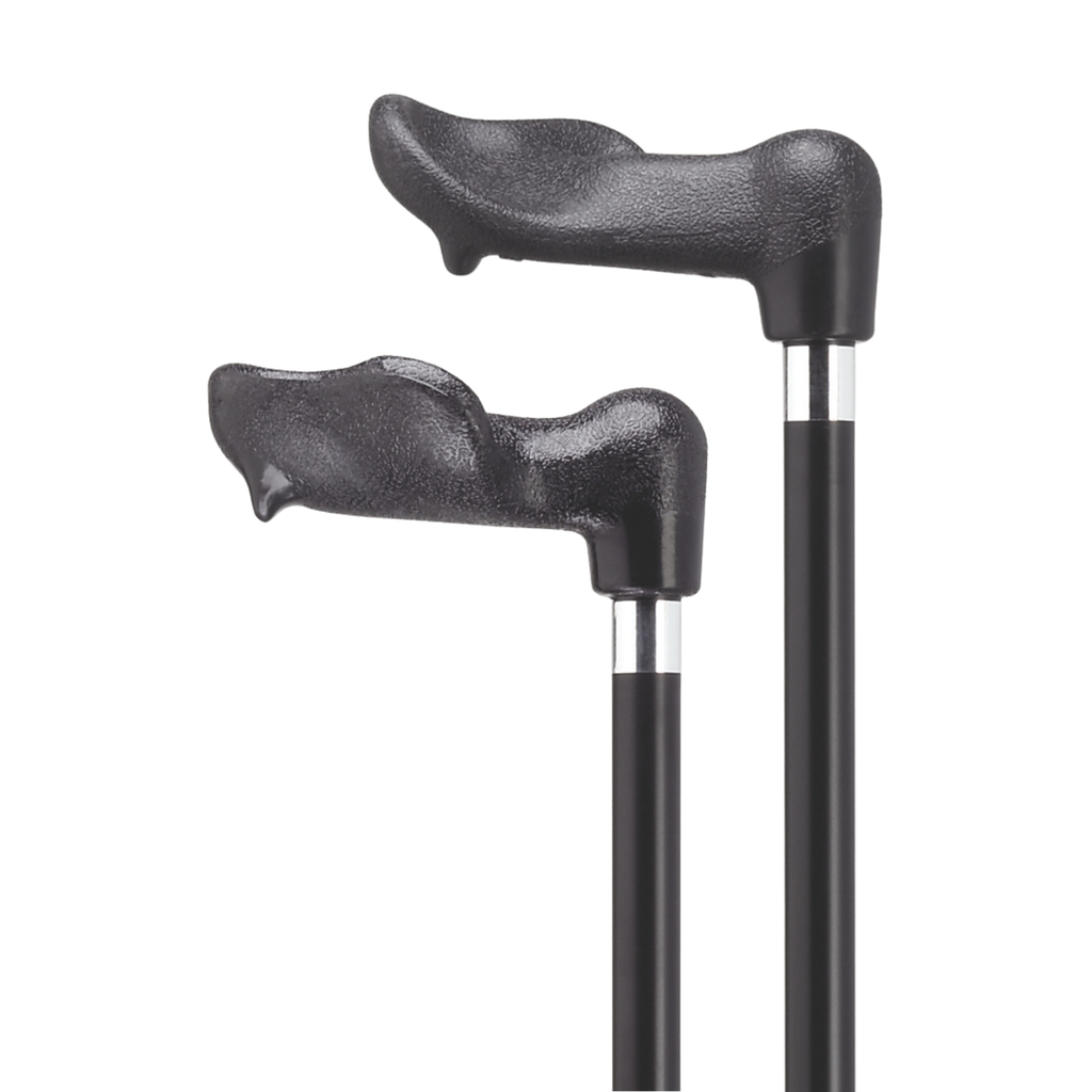 Aluminum Palm Grip Cane - Non Adjustable-Left Hand