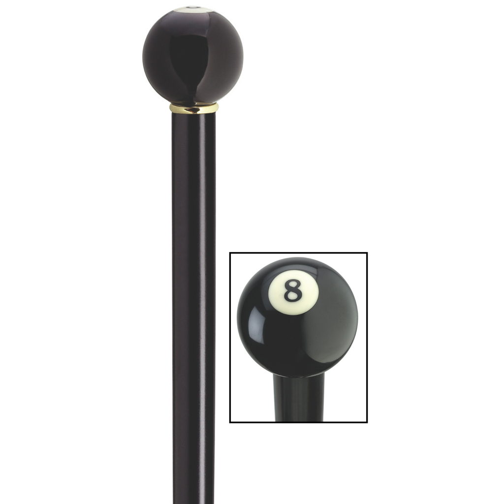 Eight Ball Walking Stick