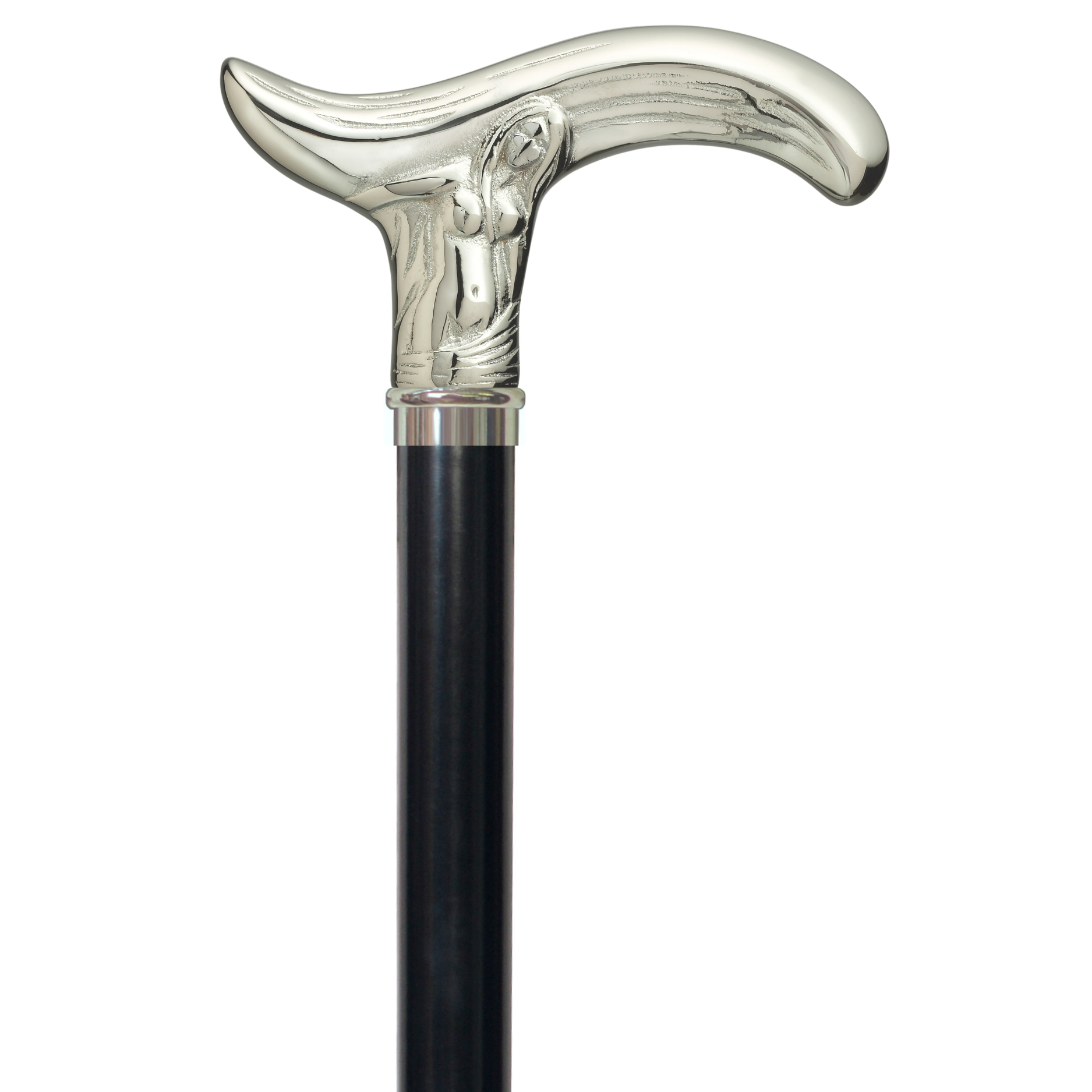 Fair Maiden Brass Cane- Chrome Plated