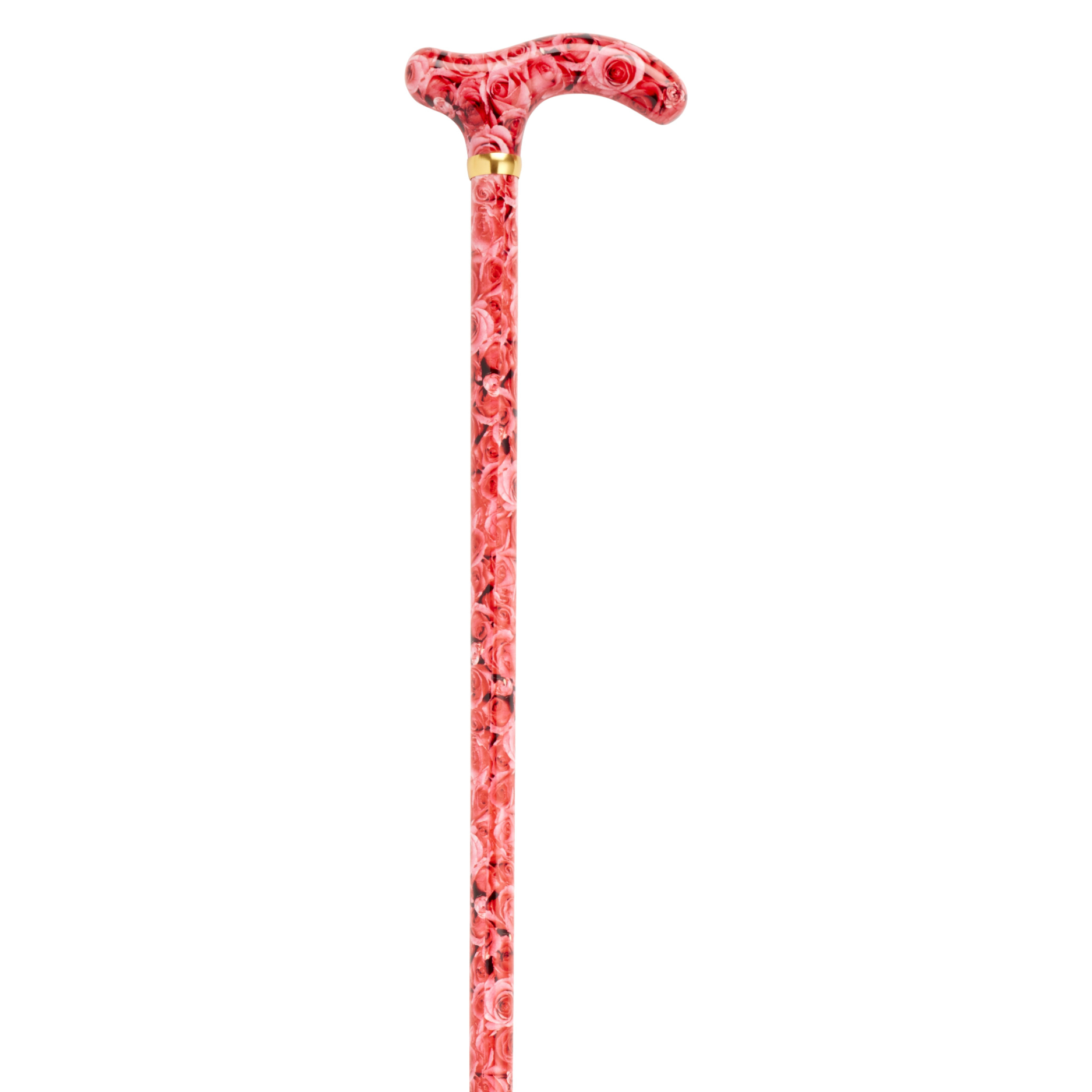 Pink Rose Walking Cane