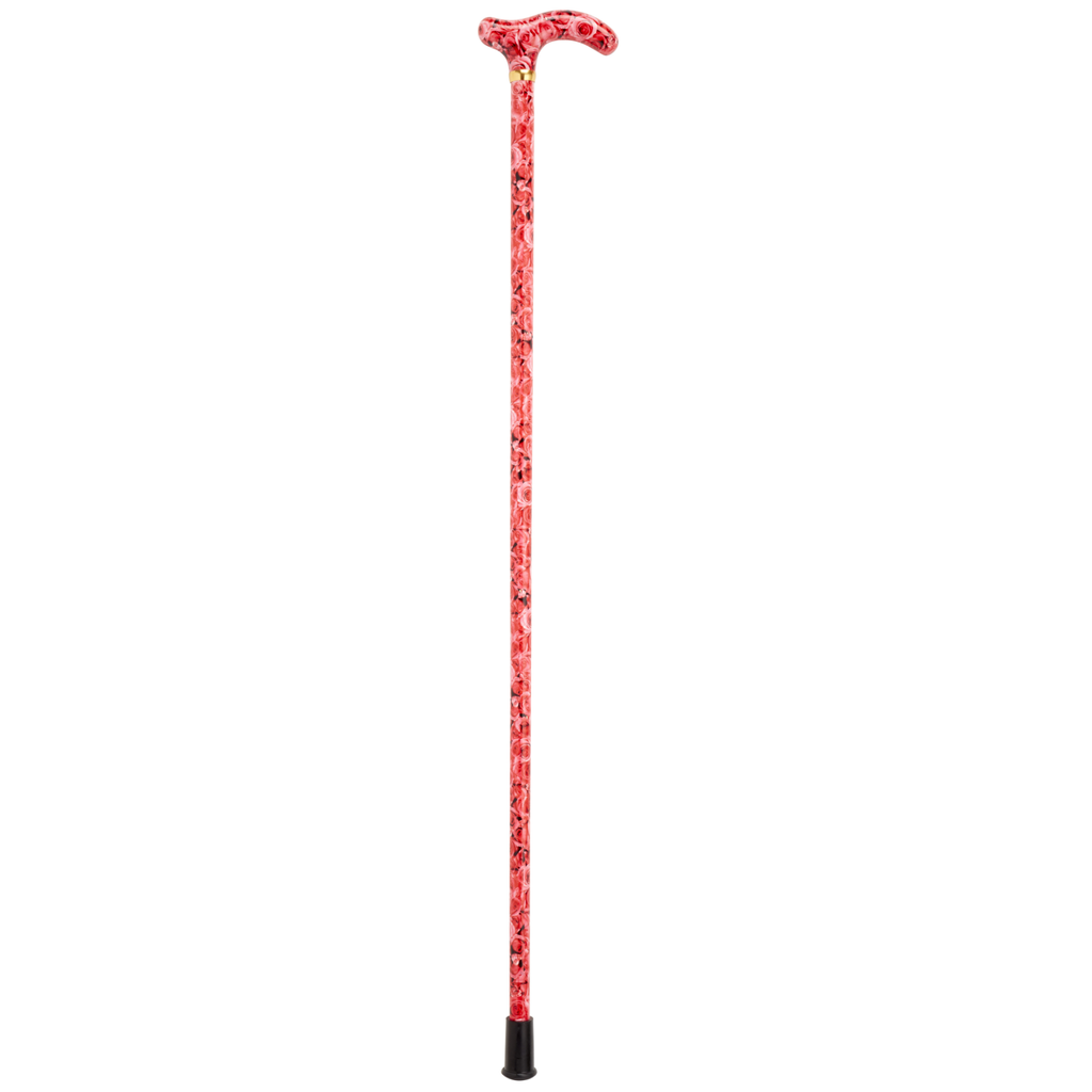 Pink Rose Walking Cane