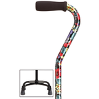 Sturdy Balance Quad Cane with Adjustable Height & Secure Grip