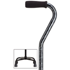 Sturdy Balance Quad Cane with Adjustable Height & Secure Grip
