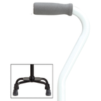 Premium Compact Quad Cane with Offset Handle, 250 lbs Support, Adjustable
