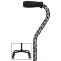 Sturdy Balance Quad Cane with Adjustable Height & Secure Grip