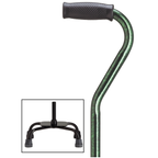 Adjustable Quad Cane with Offset Handle - 5 Colors