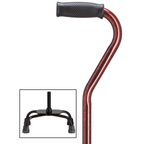 Adjustable Quad Cane with Offset Handle