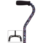 Sturdy Balance Quad Cane with Adjustable Height & Secure Grip
