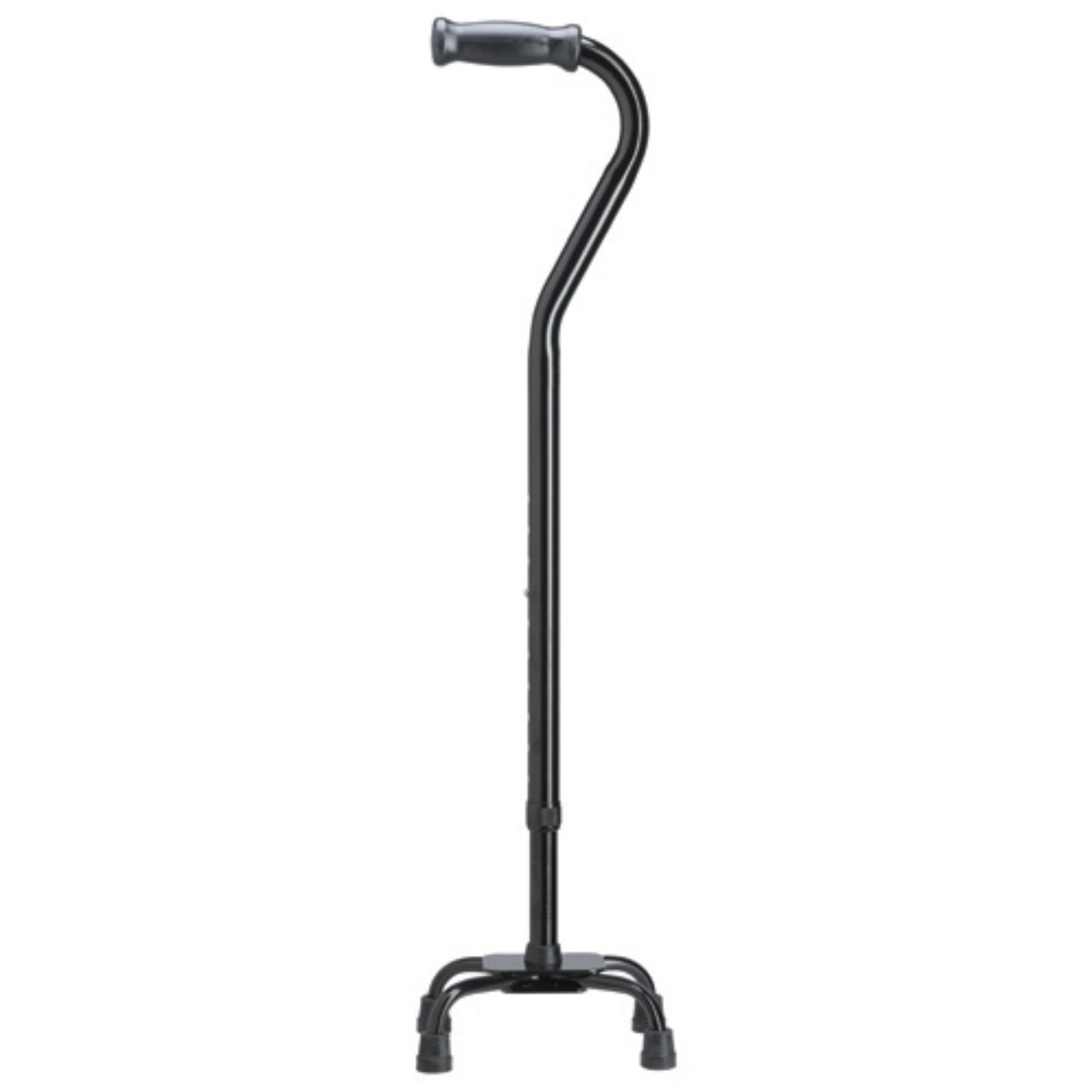 Heavy-Duty Adjustable Steel Bariatric Quad Cane, Supports 500 lbs
