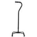 Heavy-Duty Adjustable Steel Quad Cane, 500 lb Capacity