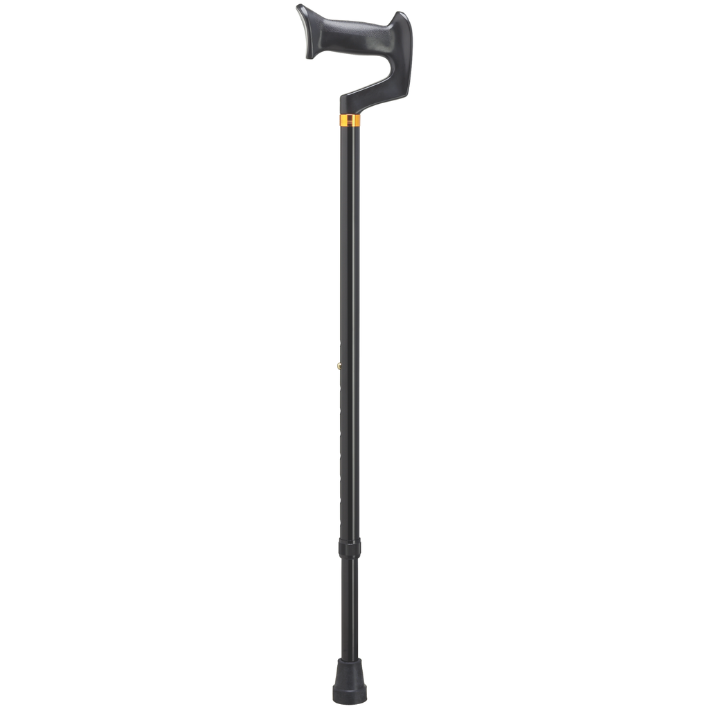Aluminum Orthopedic Handle Walking Cane-Black