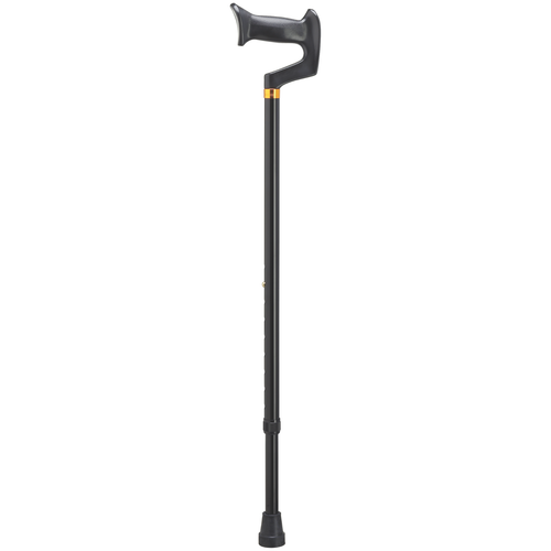 Aluminum Orthopedic Handle Walking Cane-Black