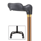 Adjustable Quad Cane with Molded Grip Handle