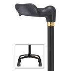 Adjustable Quad Cane with Molded Grip Handle