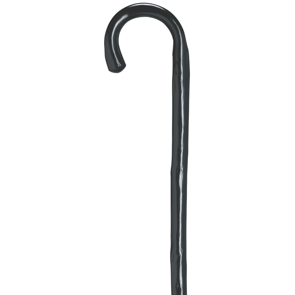 Men's Chestnut Crook Cane-Black