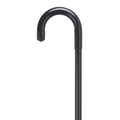 Adjustable Black Aluminum Hospital Cane with Vinyl Grip Handle