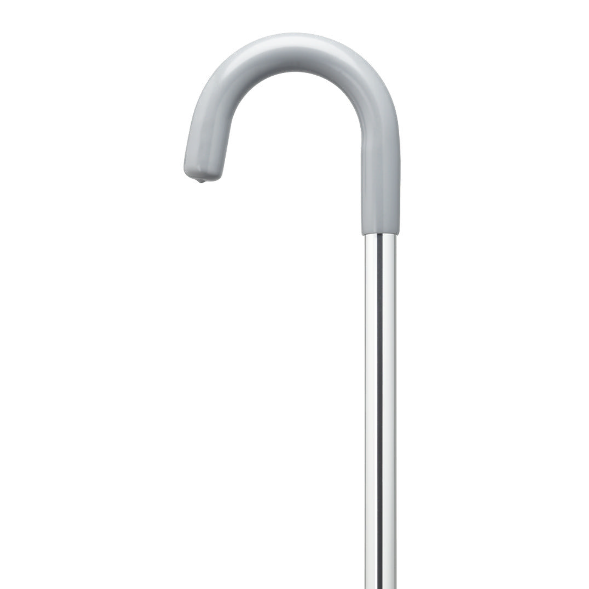 Aluminum Crook Handle "Hospital" Cane-Xtra Long