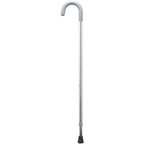 Aluminum Crook Handle "Hospital" Cane-Xtra Long