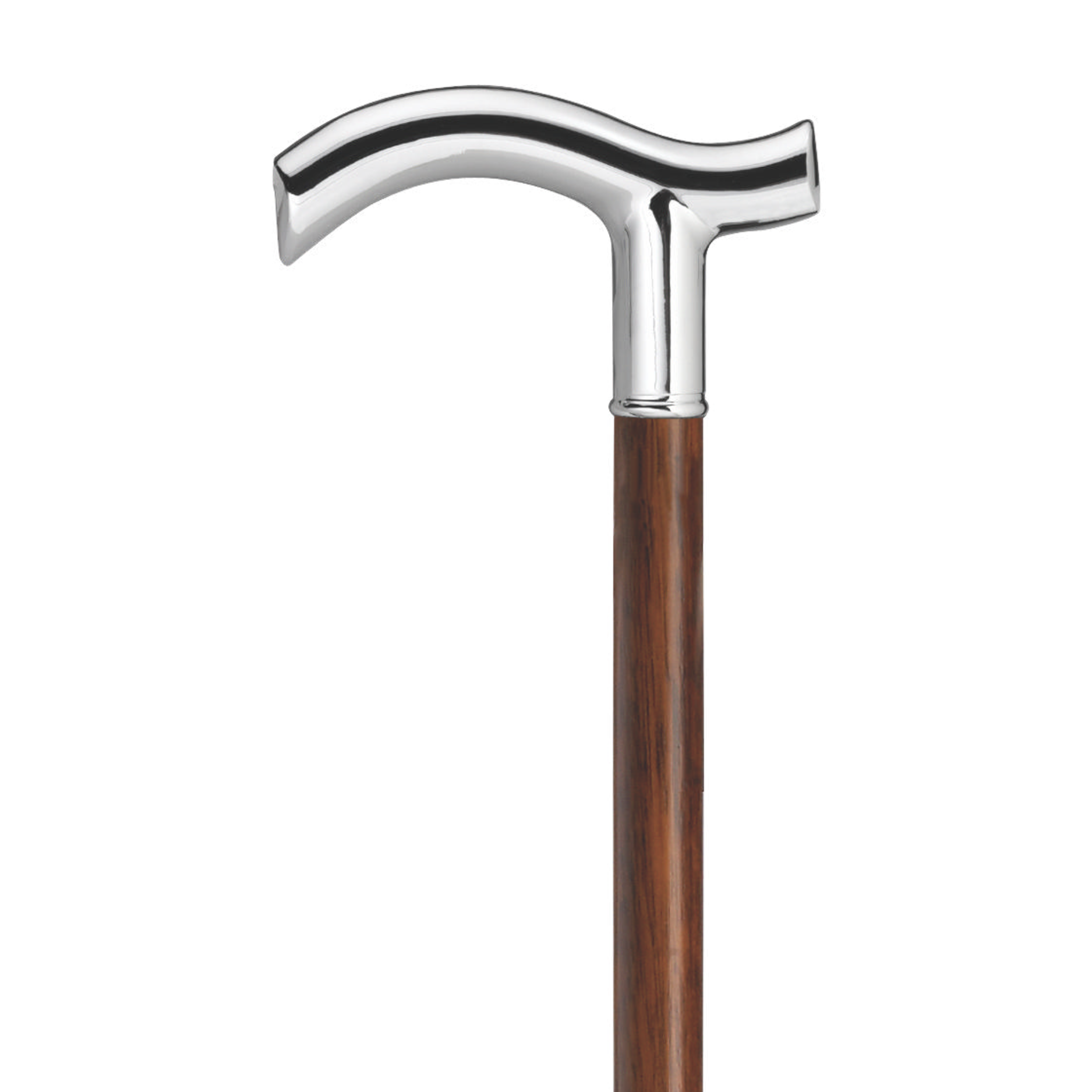 Shiny Chrome Fritz Cane