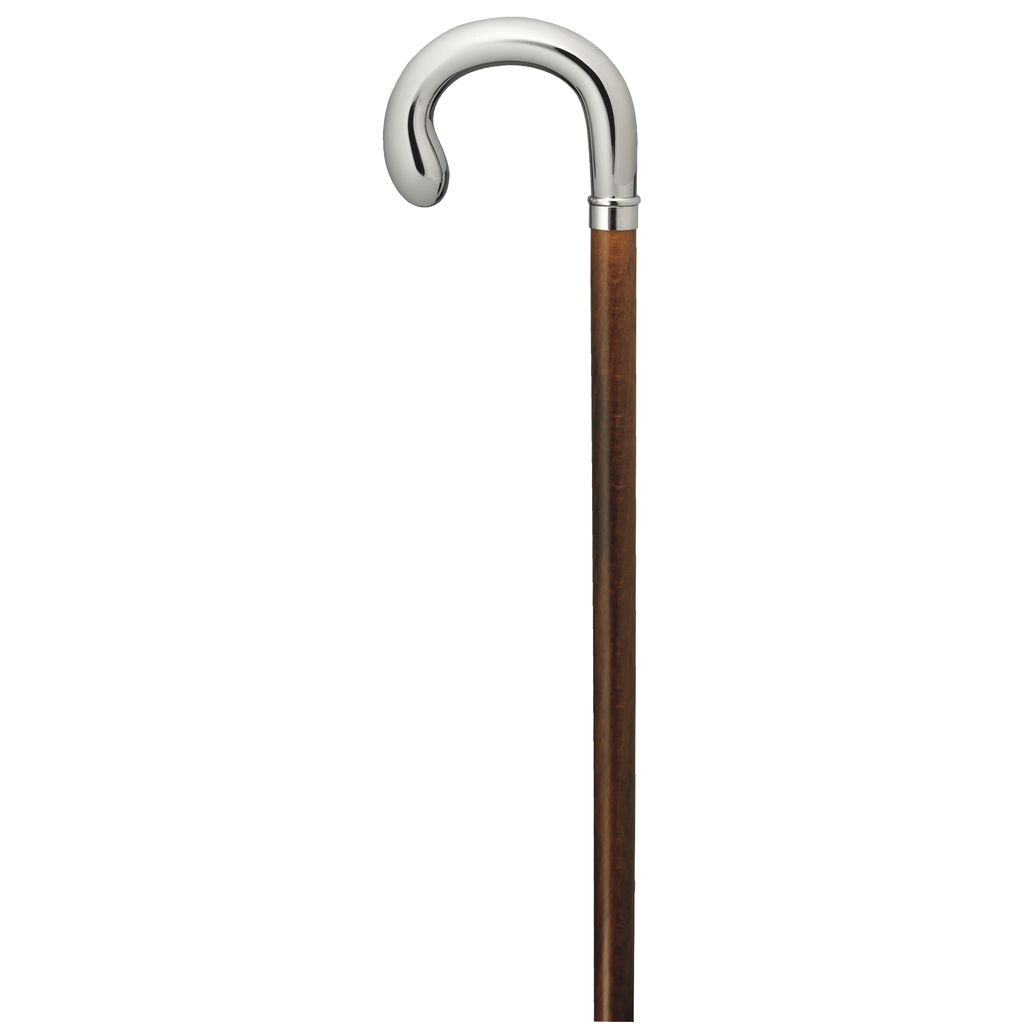 Classy Chrome Crook Handle Cane