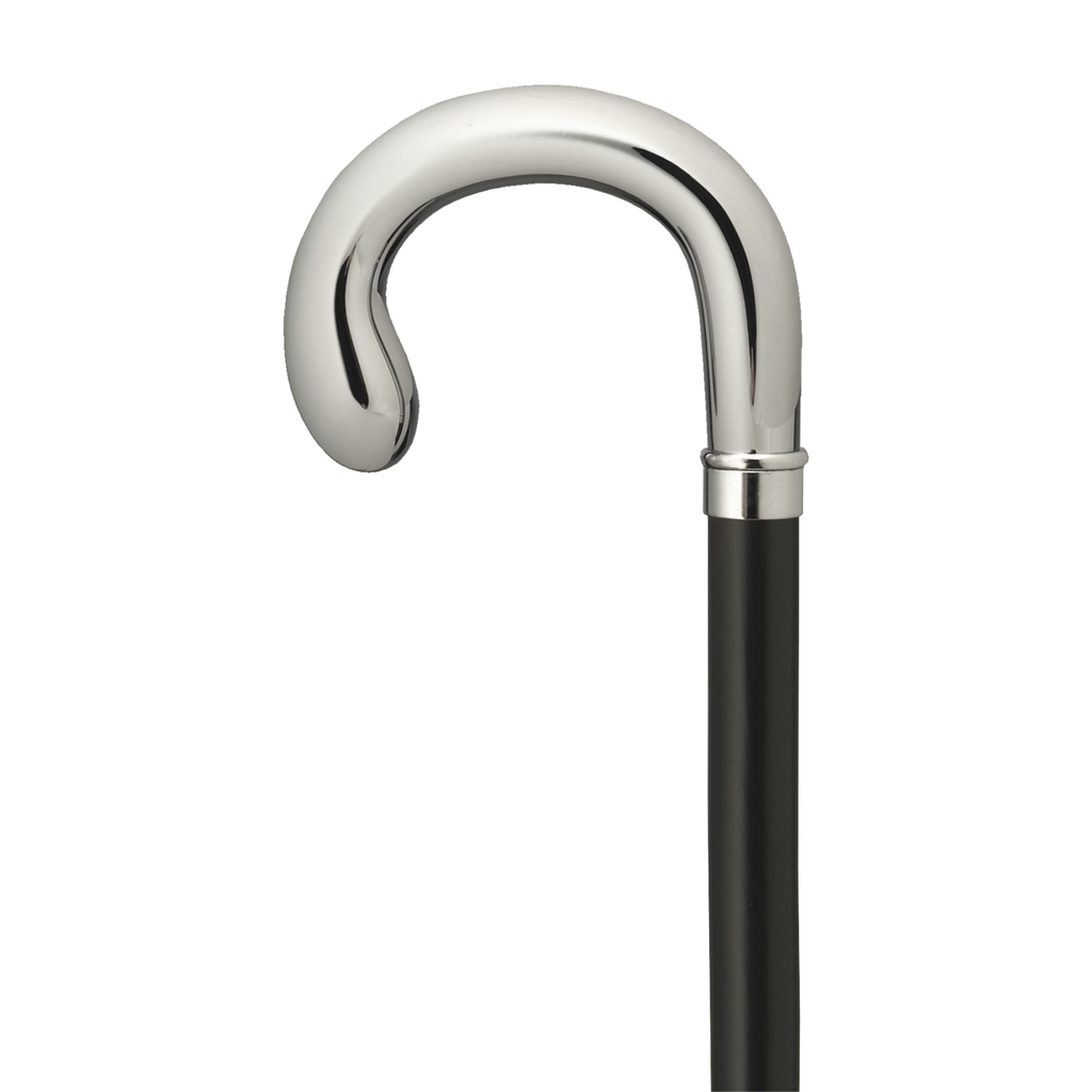 Classy Chrome Crook Handle Cane