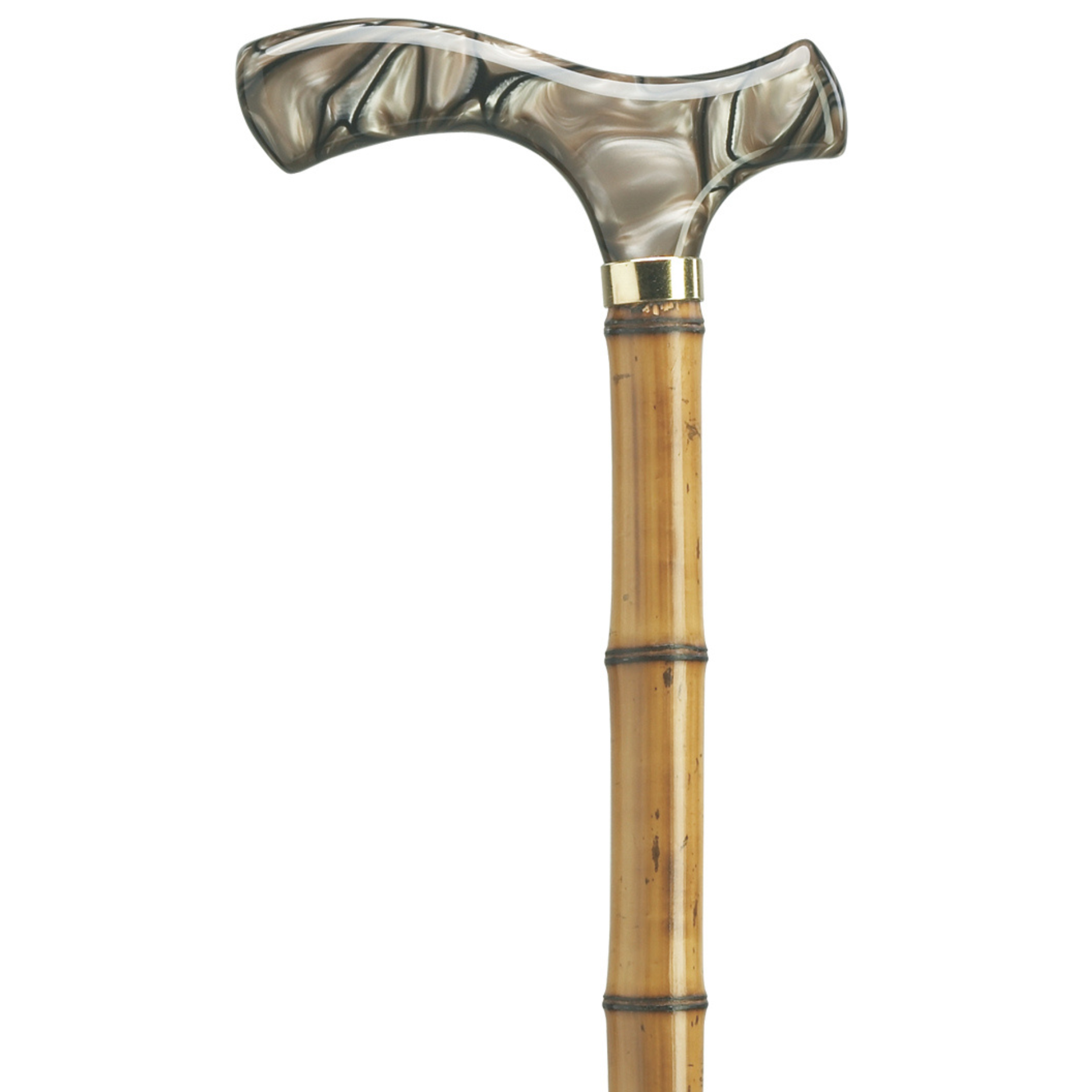 Brown Pearlized Acrylic Fritz Cane