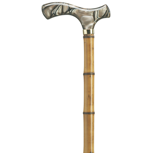 Acrylic Fritz Cane-Brown Pearlized