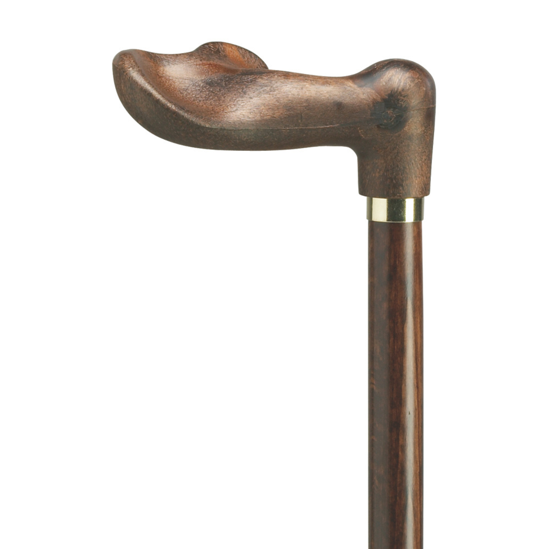 Wood Tone Palm Grip Cane