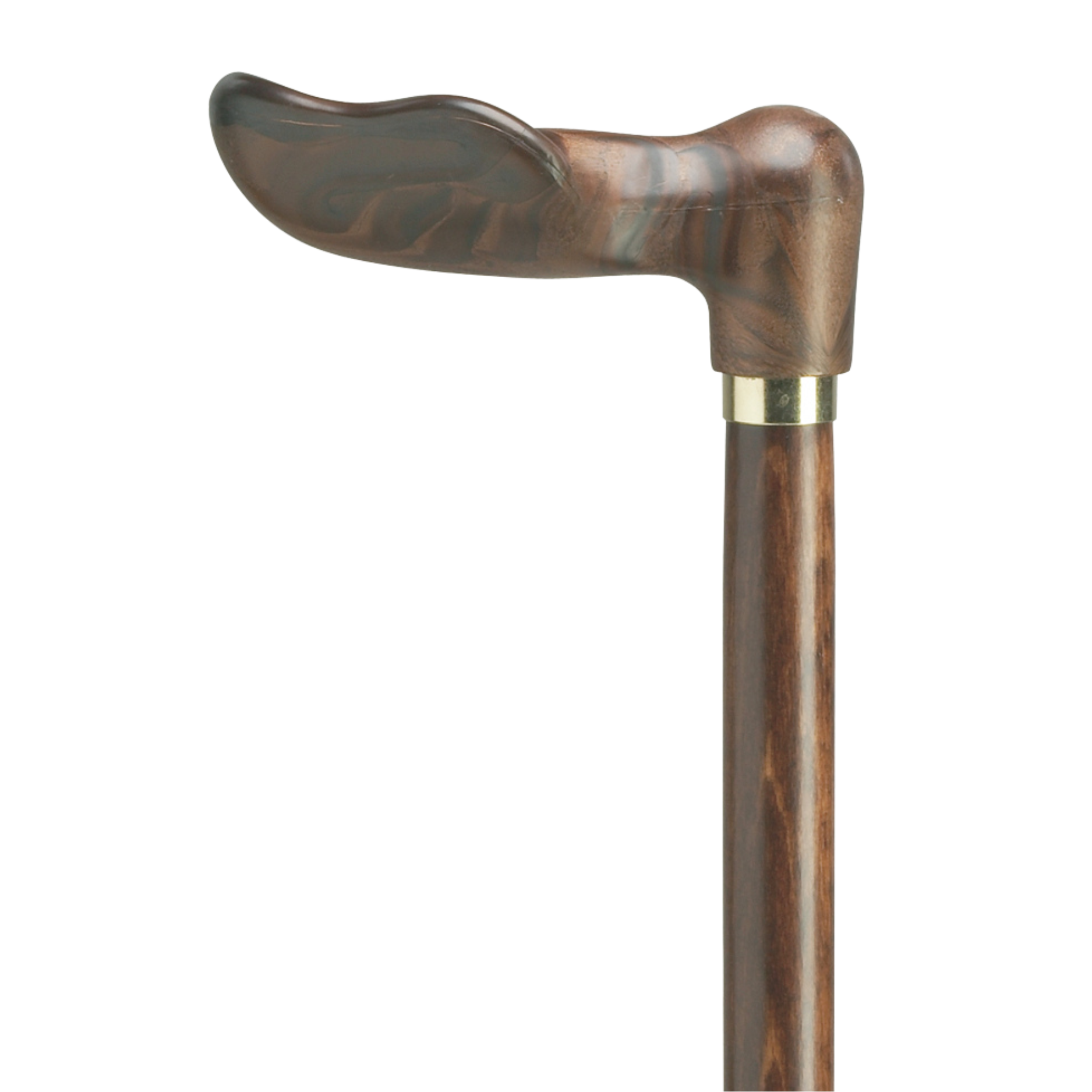 Wood Tone Palm Grip Cane
