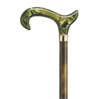 Green Marbleized Acrylic Derby Cane
