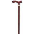 Fritz Burgundy Cane with Brass Band