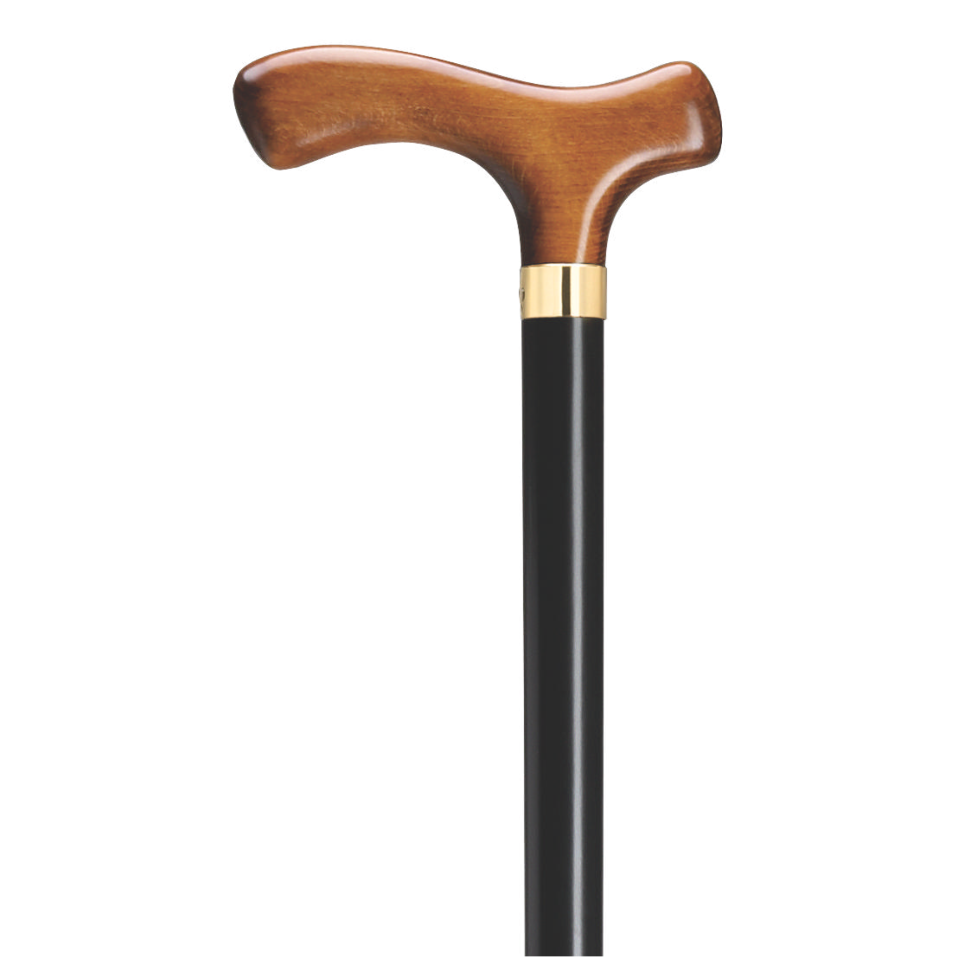 Fritz Scorched Cherry Cane with Brass Band